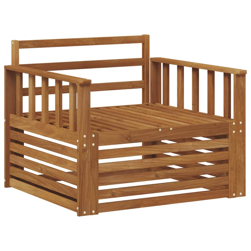 2 Vienetas Lauko sofa Natūrali