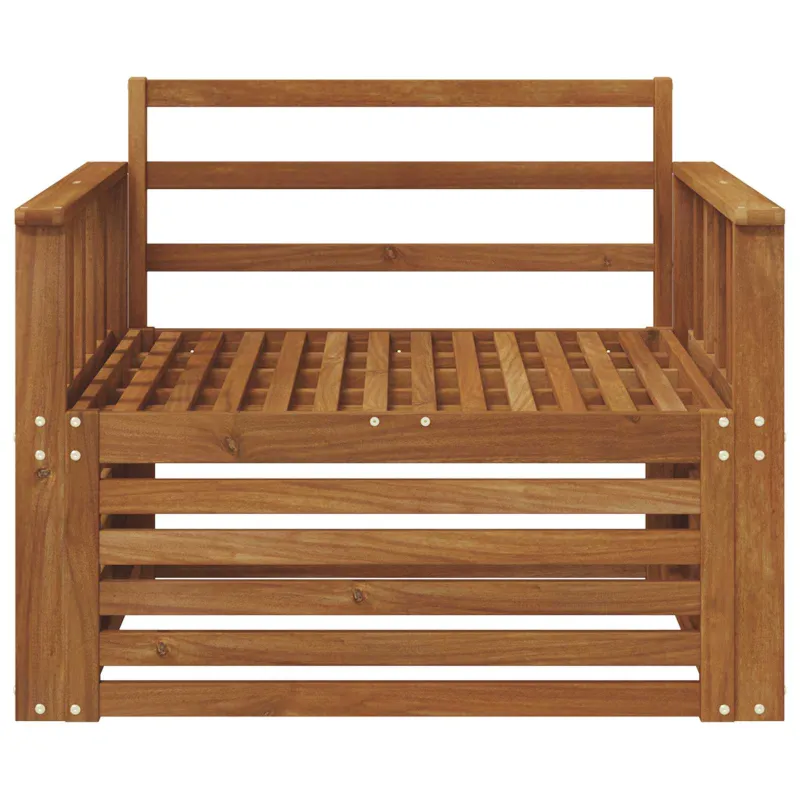 2 Vienetas Lauko sofa Natūrali