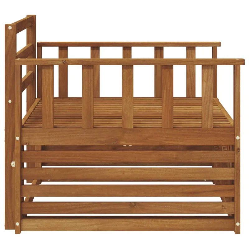 2 Vienetas Lauko sofa Natūrali