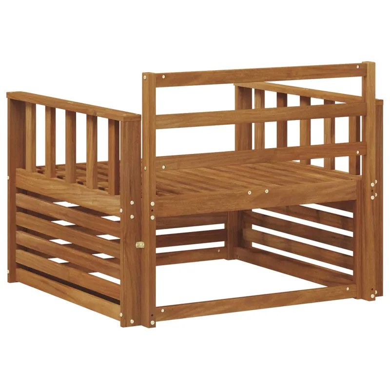 2 Vienetas Lauko sofa Natūrali