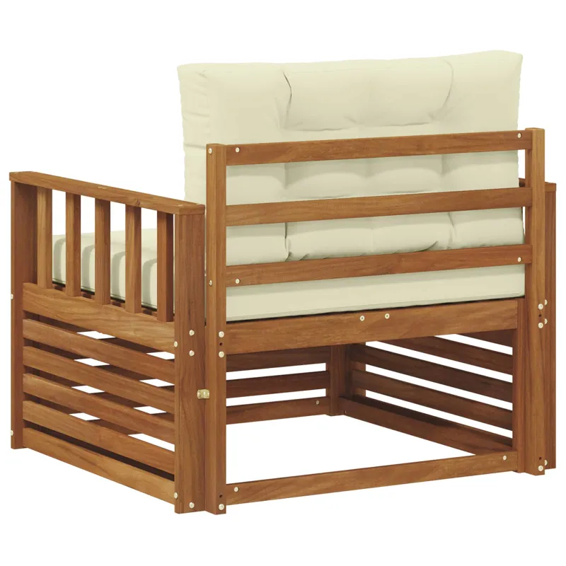 Lauko sofa Tvirta akacijos mediena ir poliesteris