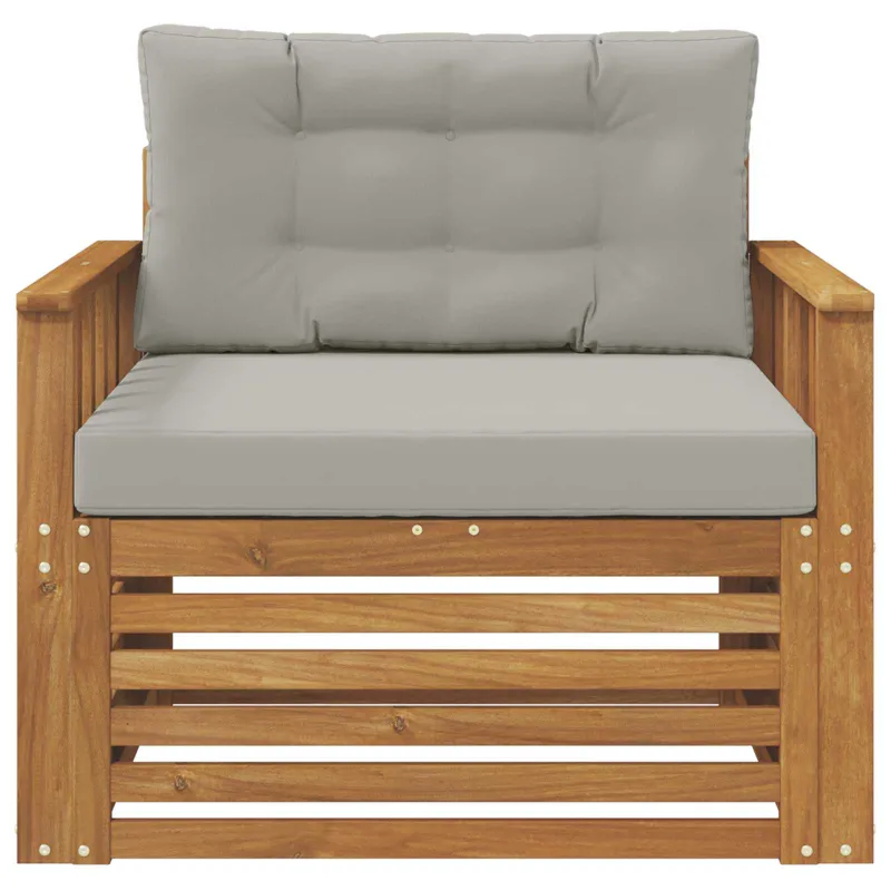 Lauko sofa Tvirta akacijos mediena ir poliesteris
