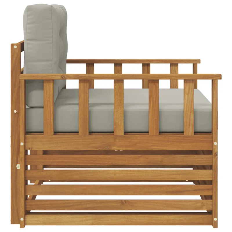 Lauko sofa Tvirta akacijos mediena ir poliesteris