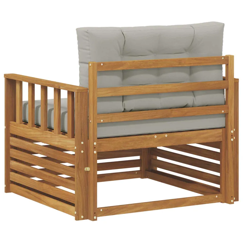 Lauko sofa Tvirta akacijos mediena ir poliesteris