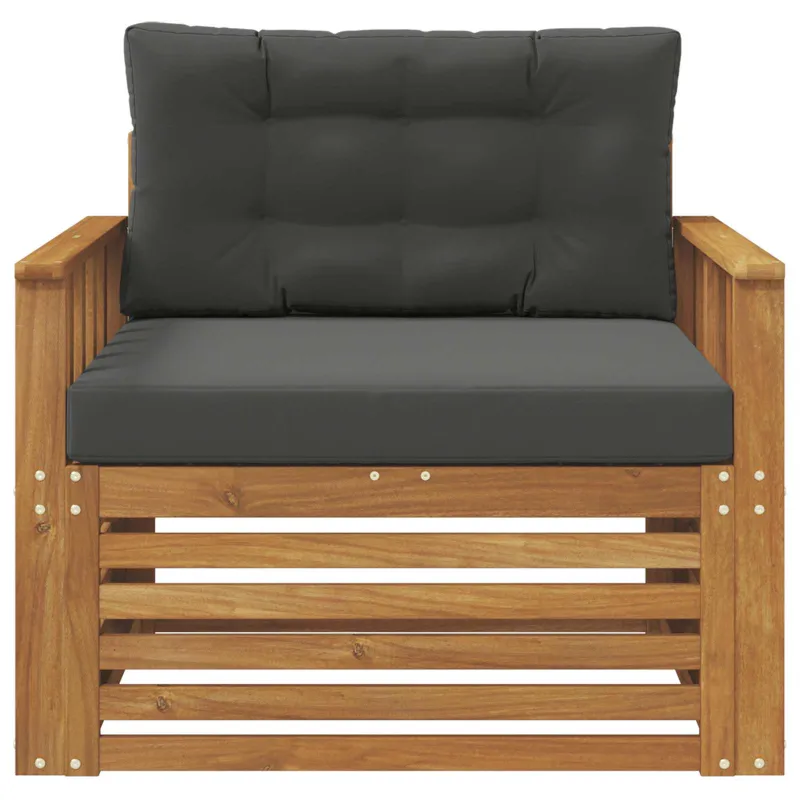 Lauko sofa Tvirta akacijos mediena ir poliesteris