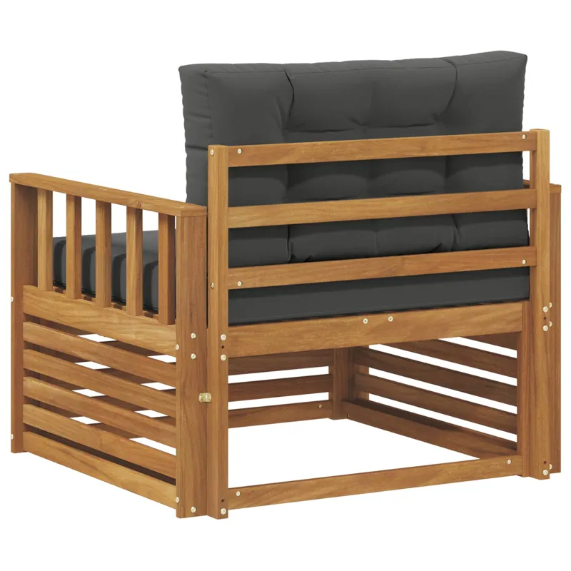Lauko sofa Tvirta akacijos mediena ir poliesteris