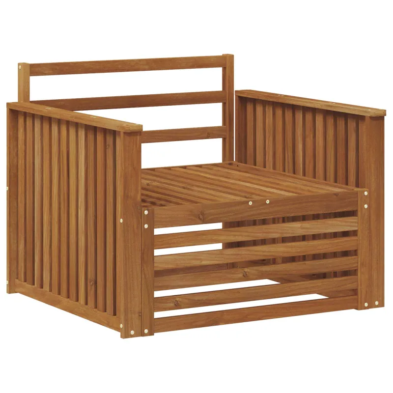 2 Vienetas Lauko sofa Natūrali