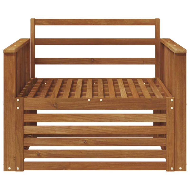 2 Vienetas Lauko sofa Natūrali