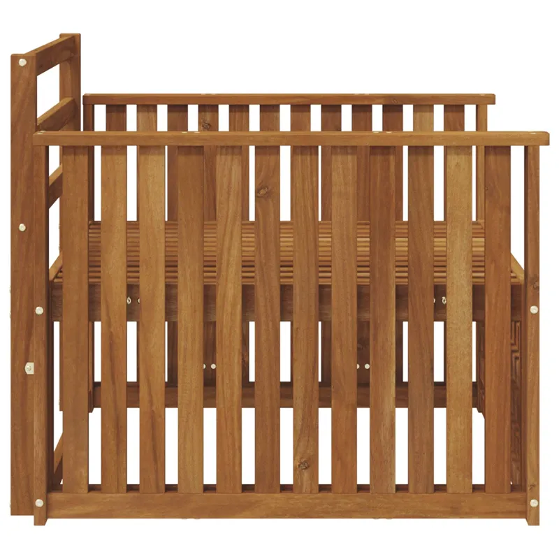 2 Vienetas Lauko sofa Natūrali