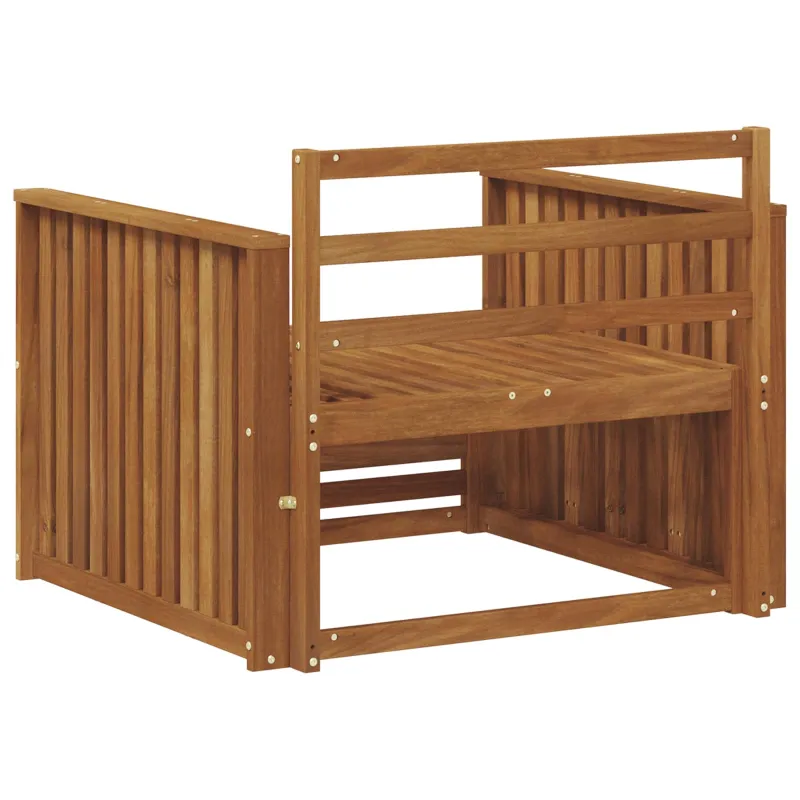 2 Vienetas Lauko sofa Natūrali