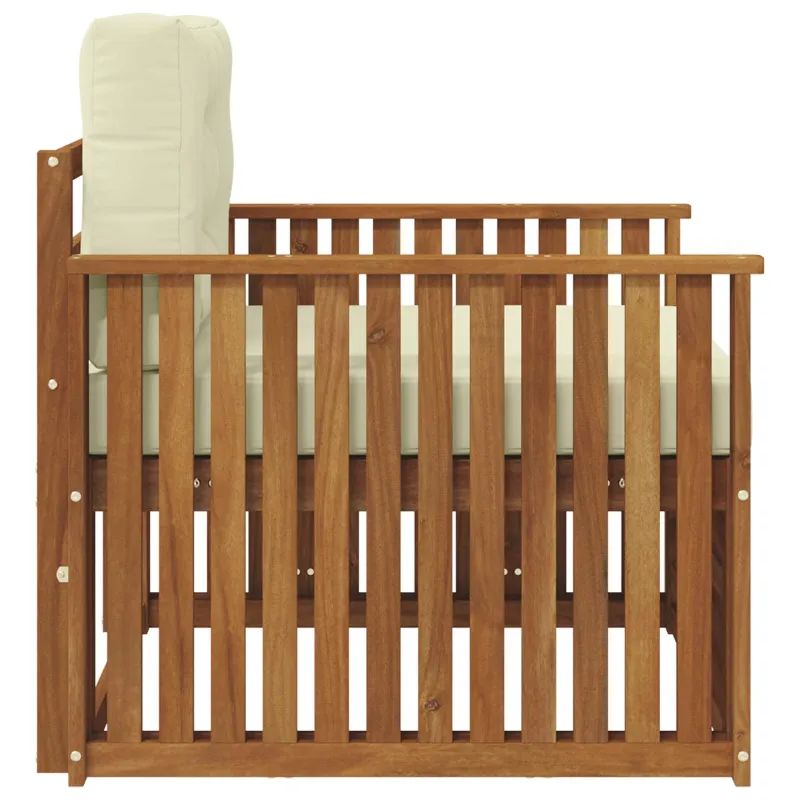 Lauko sofa Tvirta akacijos mediena ir poliesteris