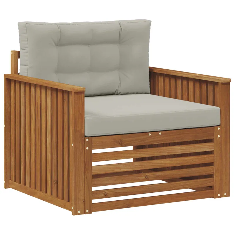 Lauko sofa Tvirta akacijos mediena ir poliesteris