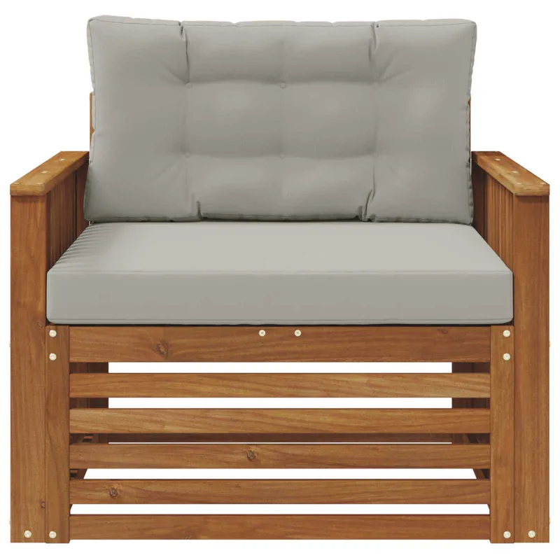 Lauko sofa Tvirta akacijos mediena ir poliesteris