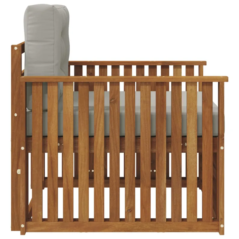 Lauko sofa Tvirta akacijos mediena ir poliesteris