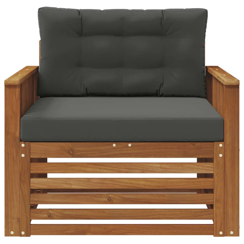 Lauko sofa Tvirta akacijos mediena ir poliesteris