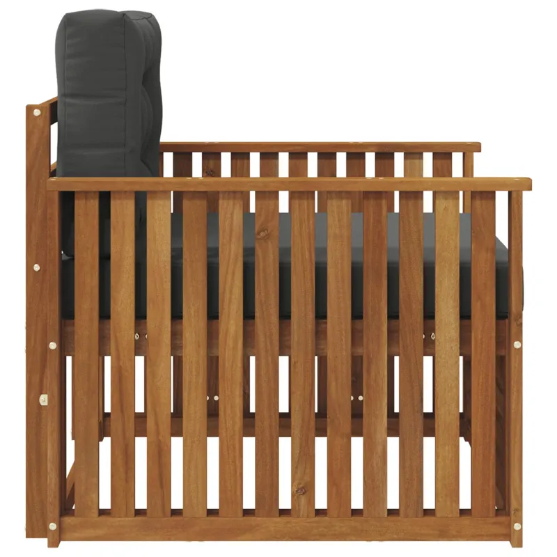 Lauko sofa Tvirta akacijos mediena ir poliesteris