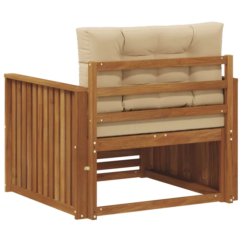 Lauko sofa Tvirta akacijos mediena ir poliesteris