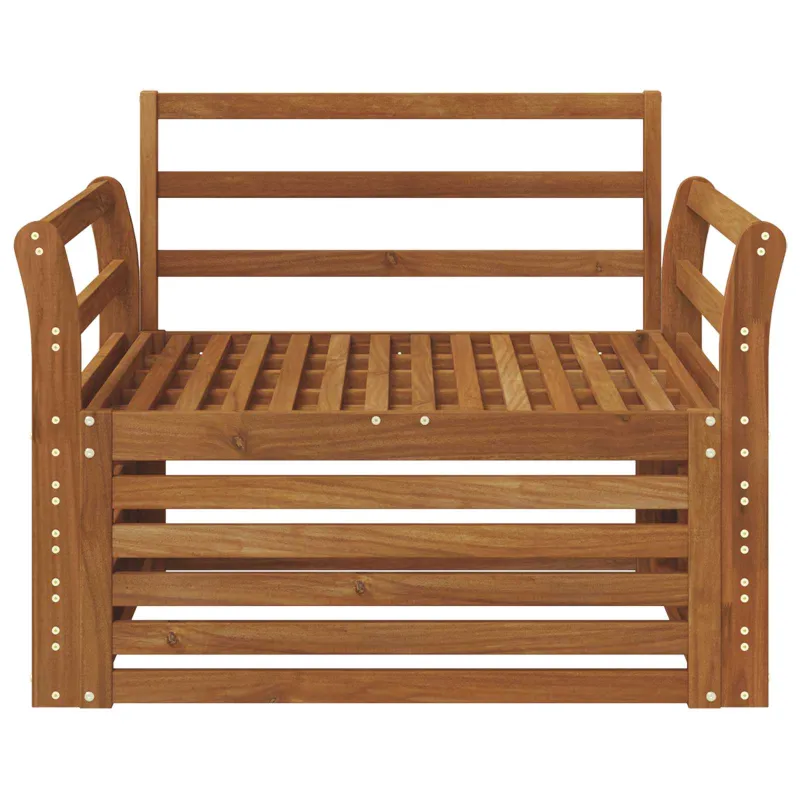 2 Vienetas Lauko sofa Natūrali