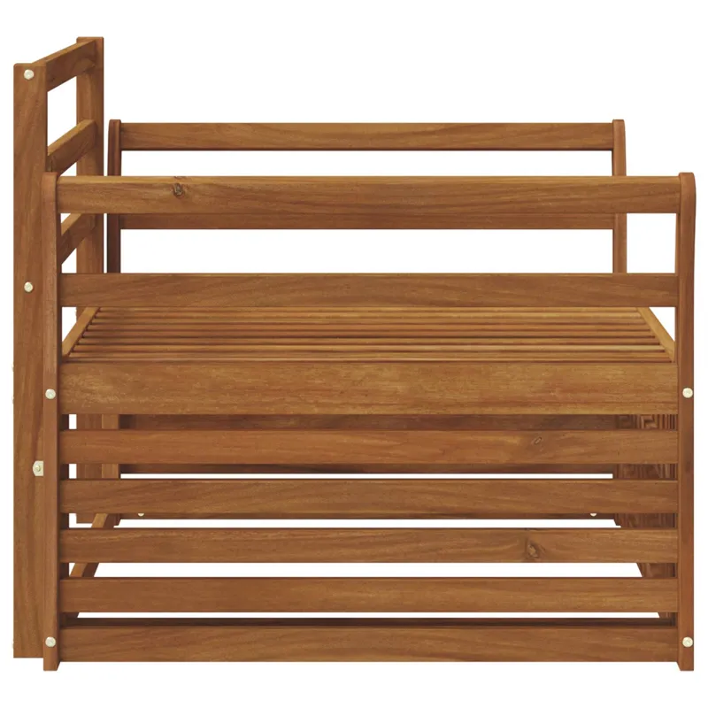 2 Vienetas Lauko sofa Natūrali