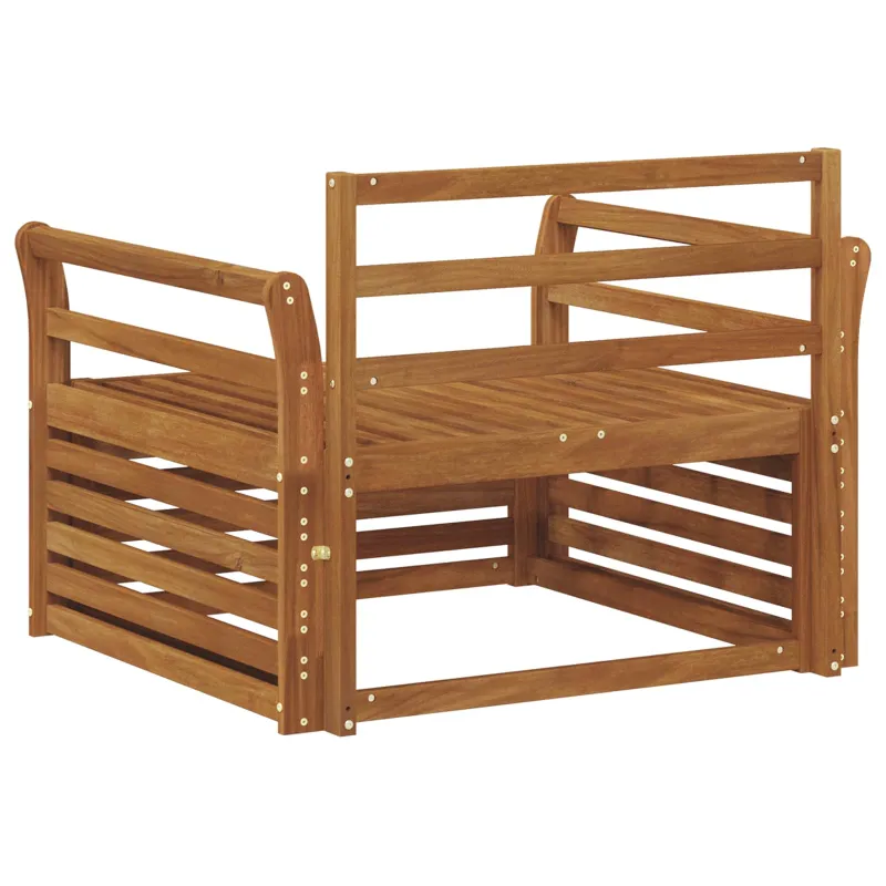 2 Vienetas Lauko sofa Natūrali