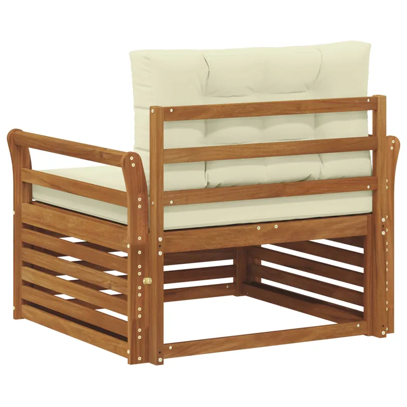 Lauko sofa Tvirta akacijos mediena ir poliesteris