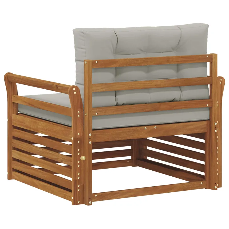 Lauko sofa Tvirta akacijos mediena ir poliesteris