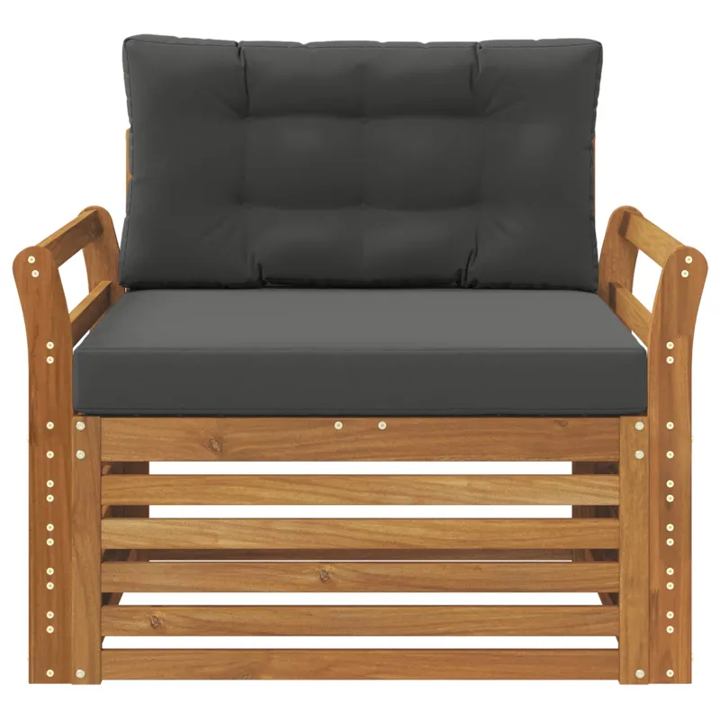 Lauko sofa Tvirta akacijos mediena ir poliesteris
