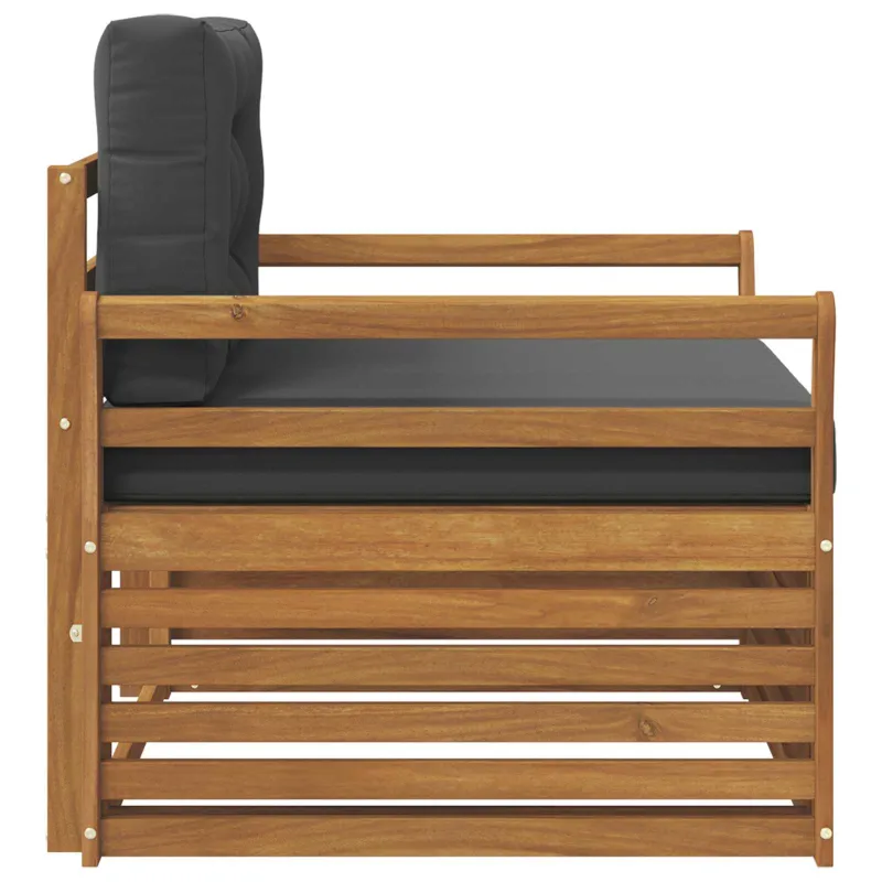 Lauko sofa Tvirta akacijos mediena ir poliesteris