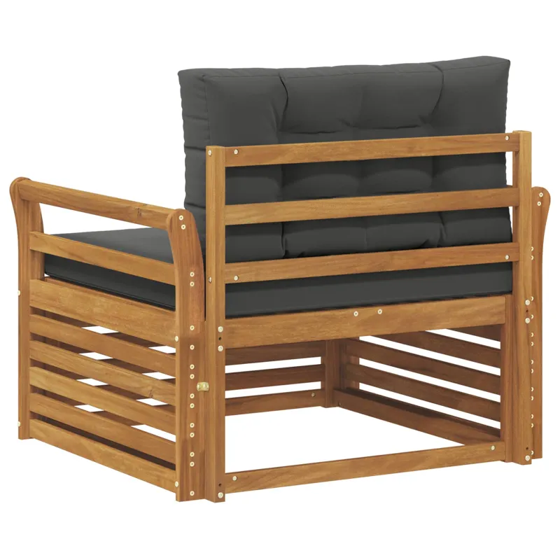 Lauko sofa Tvirta akacijos mediena ir poliesteris