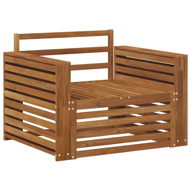 2 Vienetas Lauko sofa Natūrali