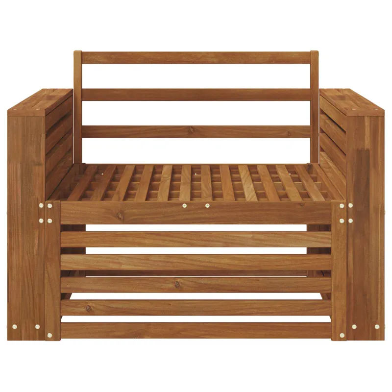 2 Vienetas Lauko sofa Natūrali