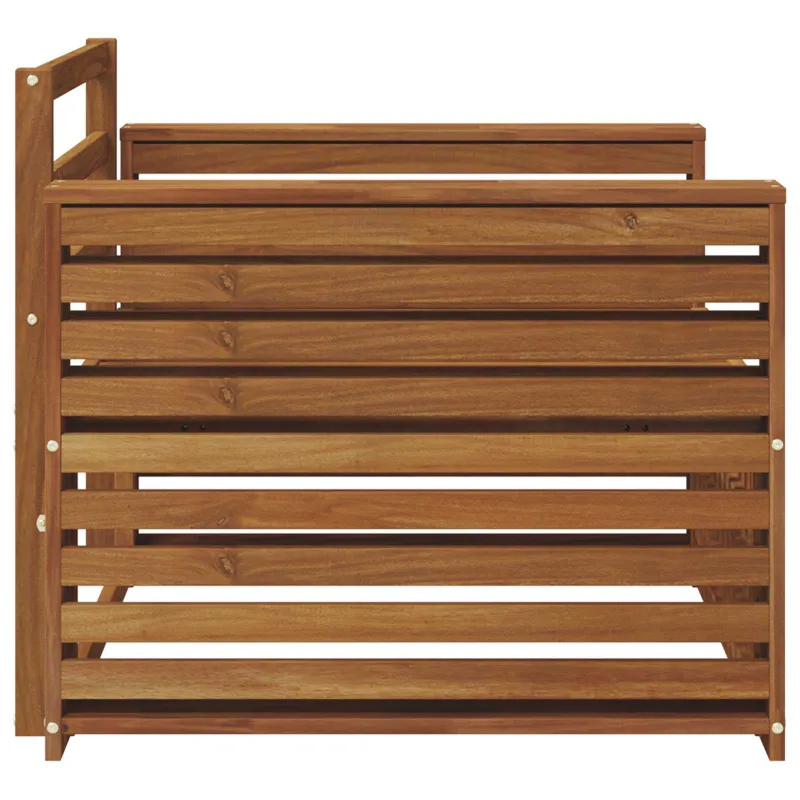 2 Vienetas Lauko sofa Natūrali