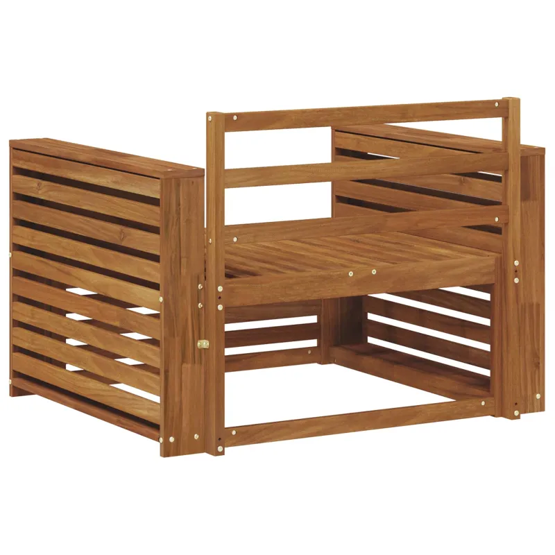 2 Vienetas Lauko sofa Natūrali