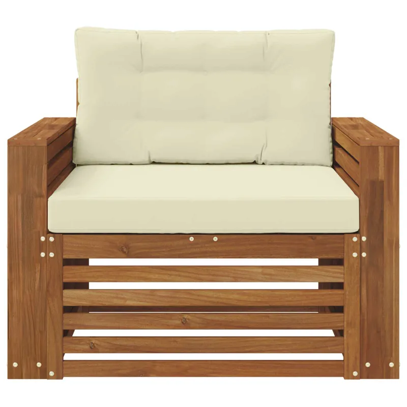 Lauko sofa Tvirta akacijos mediena ir poliesteris