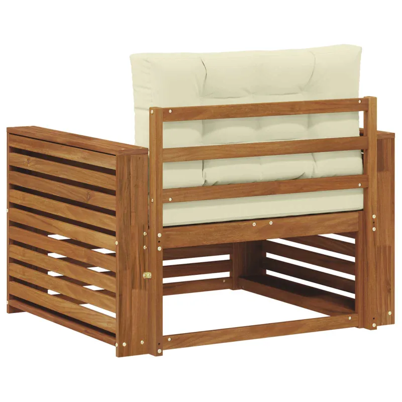 Lauko sofa Tvirta akacijos mediena ir poliesteris