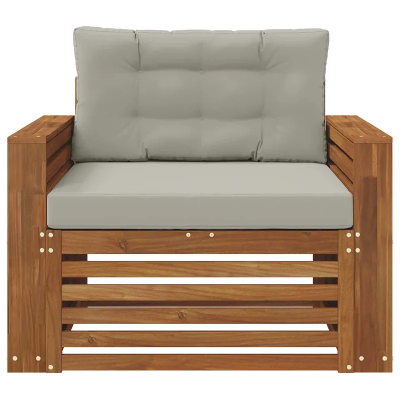 Lauko sofa Tvirta akacijos mediena ir poliesteris