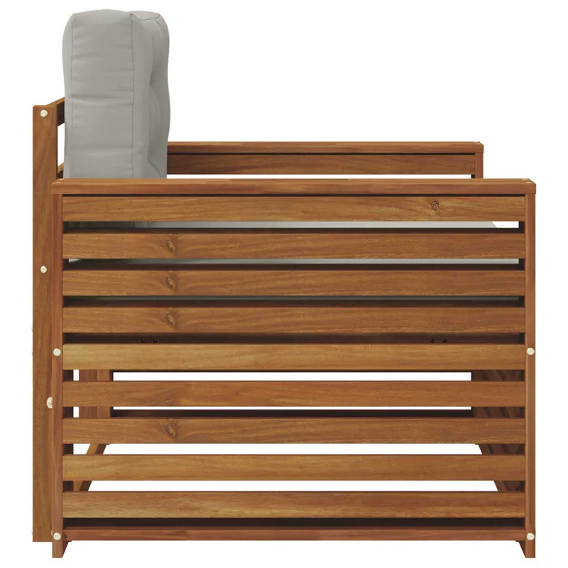 Lauko sofa Tvirta akacijos mediena ir poliesteris