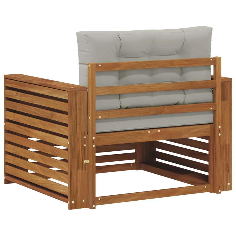 Lauko sofa Tvirta akacijos mediena ir poliesteris