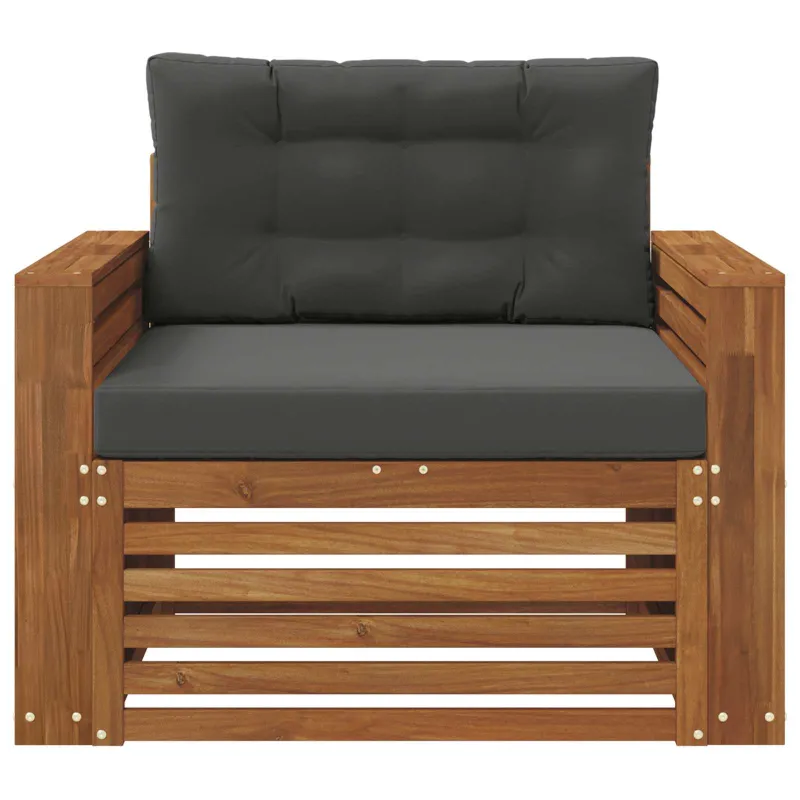 Lauko sofa Tvirta akacijos mediena ir poliesteris