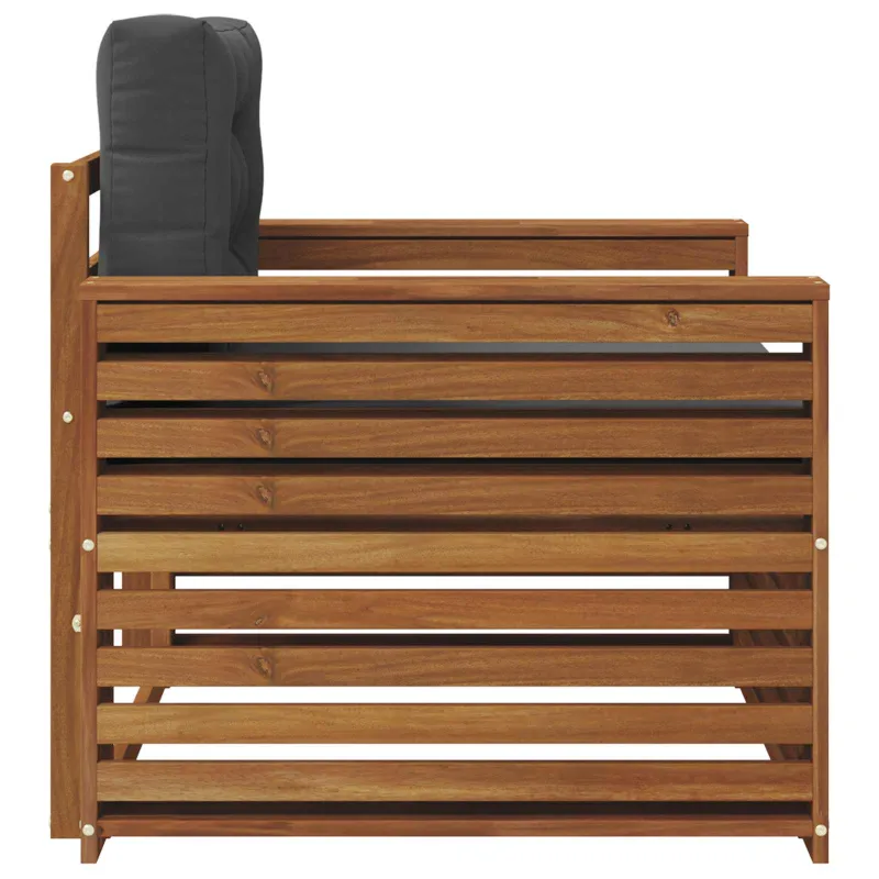 Lauko sofa Tvirta akacijos mediena ir poliesteris