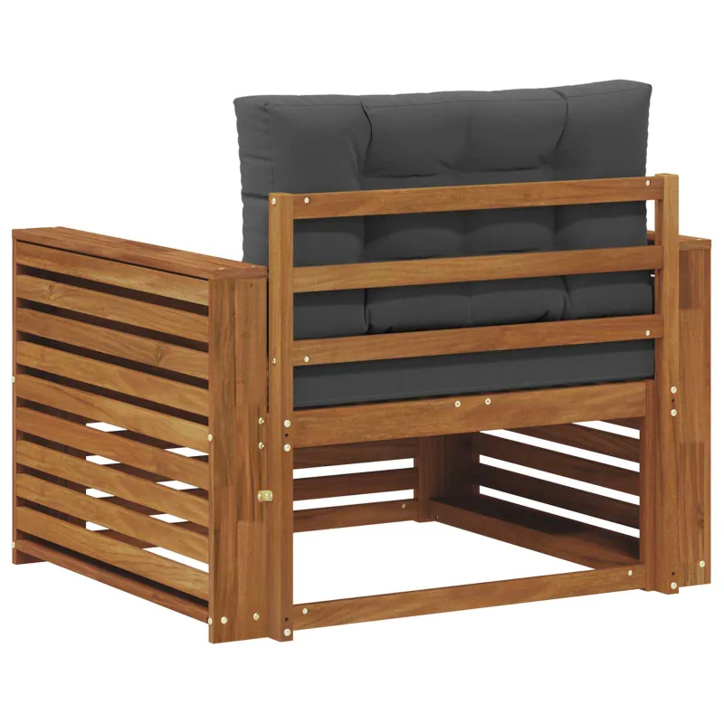 Lauko sofa Tvirta akacijos mediena ir poliesteris