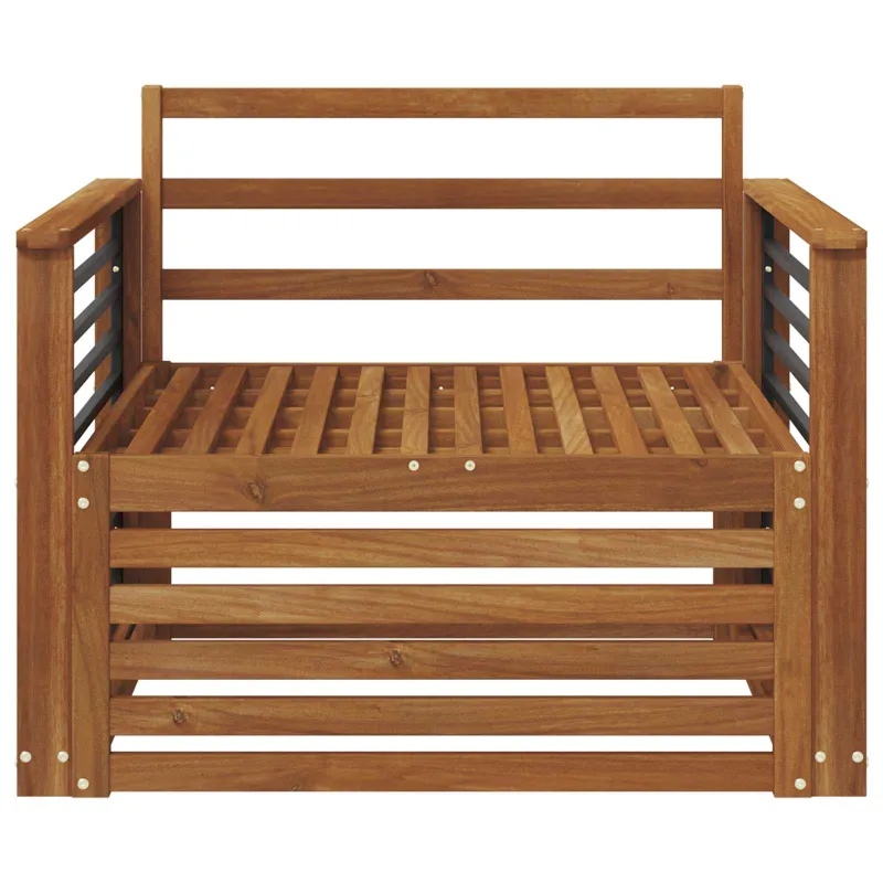 2 Vienetas Lauko sofa Natūrali