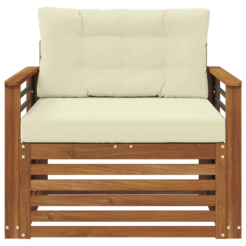 Lauko sofa Tvirta akacijos mediena ir poliesteris