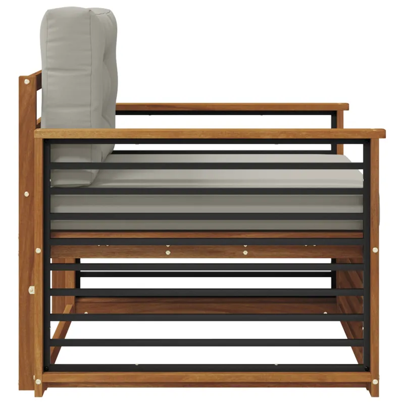 Lauko sofa Tvirta akacijos mediena ir poliesteris