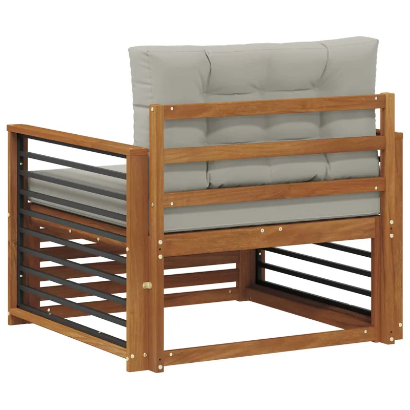 Lauko sofa Tvirta akacijos mediena ir poliesteris