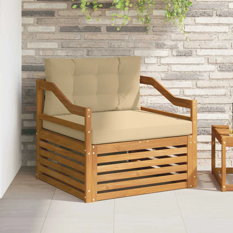 Lauko sofa Natūralus ir bežinis