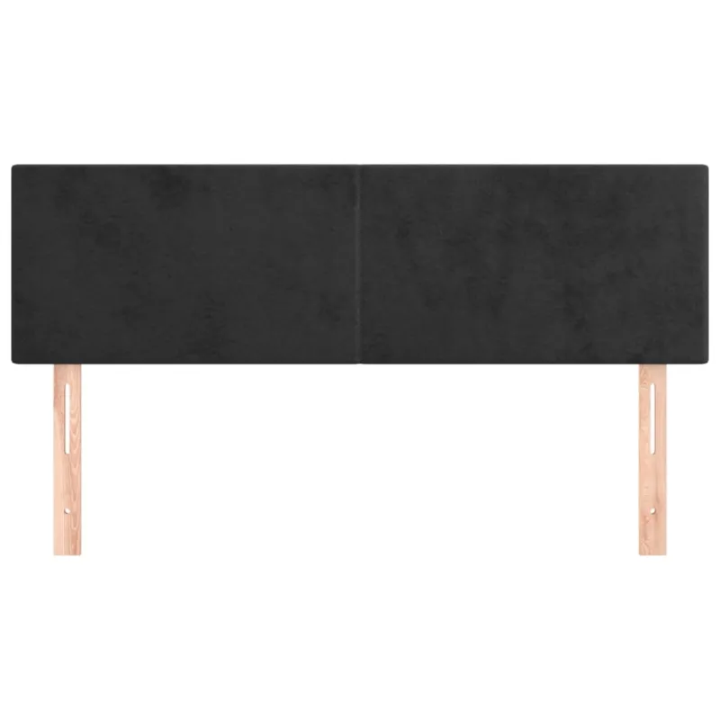 Galvūgaliai, juodi, 144x5x78/88 cm, aksominiai