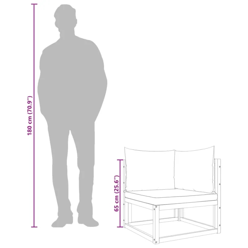 Sodo kampasohva setti, 2 kappaletta, akatsiak wood ja rottinki, sisältää tyynyt