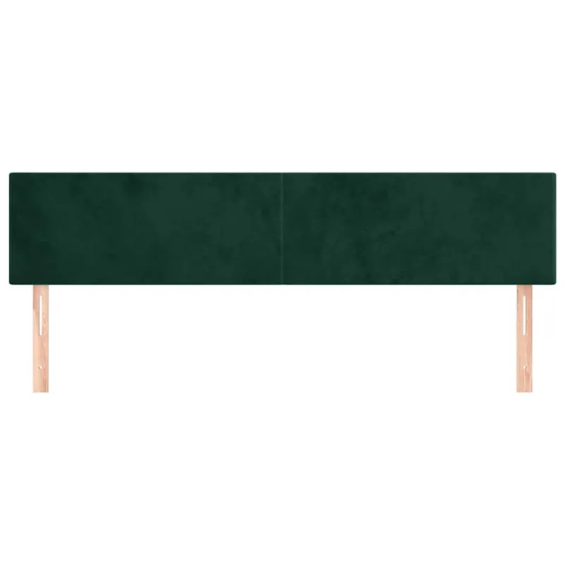 Galvūgaliai, tamsiai žali, 200x5x78/88 cm, aksominiai