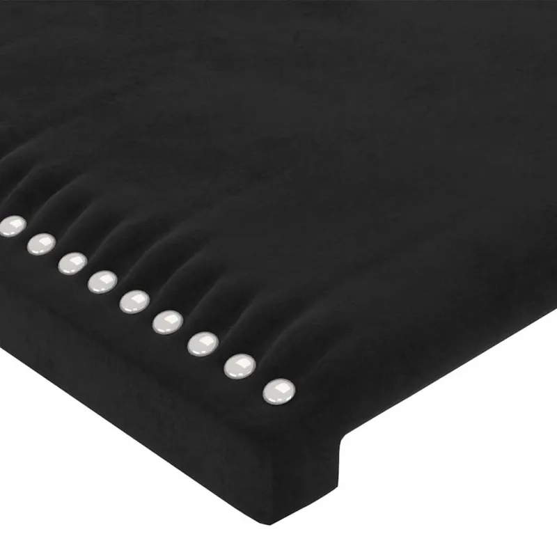 Galvūgalis, juodos spalvos, 100x5x78/88cm, aksomas